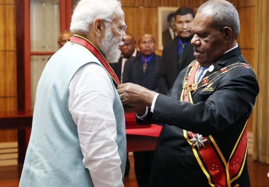 PM Modi conferred with Papua New Guinea’s highest honour