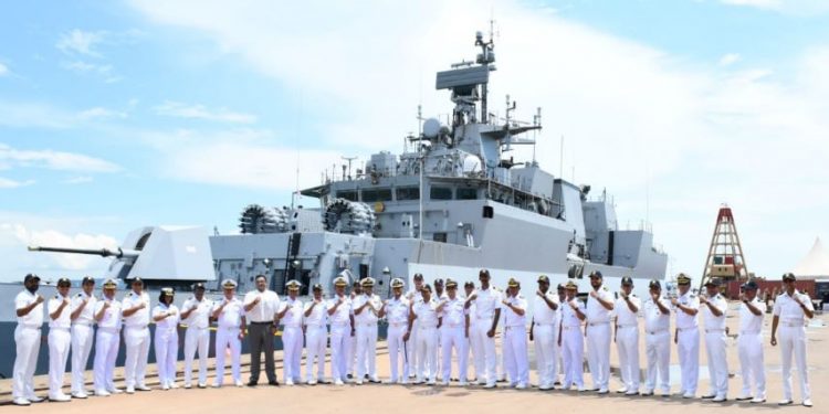 Naval Personnel participating in 4th Samudra Shakti Naval Exercise between India and Indonesia (Image: NewsIADN/Twitter)