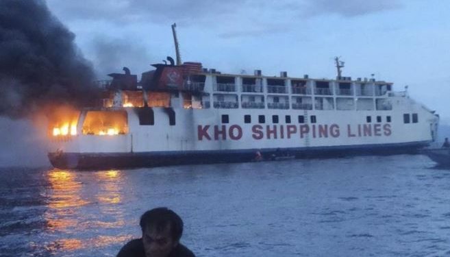 Philippine ferry fire accident