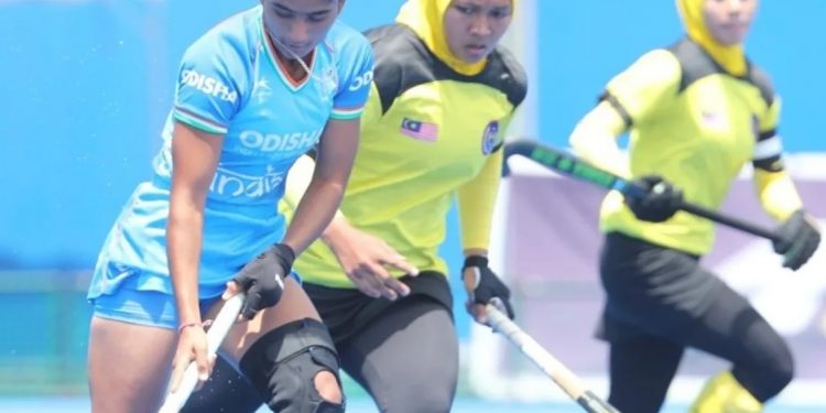 Women's Jr Asia Cup: India register thrilling 2-1 win against Malaysia.(photo:https://www.hockeyindia.org/)