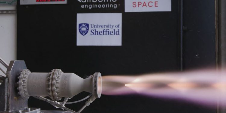 Students of University of Sheffield create 3D printed cooled liquid engine