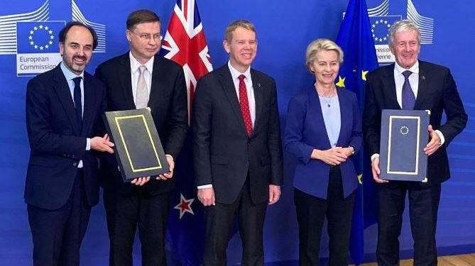 EU-New Zealand sign Free Trade Agreement