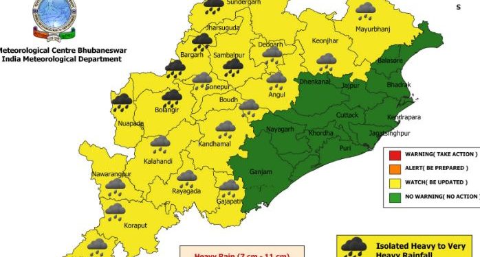 Weather alert: Cyclonic circulation hovers over north Odisha; IMD predicts heavy rain