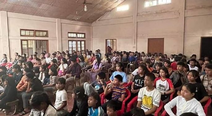 Myanmar Refugee Kids in Mizoram school