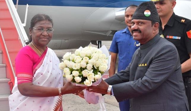 President Murmu arrives in Kolkata, to launch advanced stealth frigate for Indian Navy