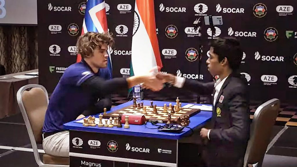 World Cup final_Second game between Praggnanandhaa, Carlsen ends in draw