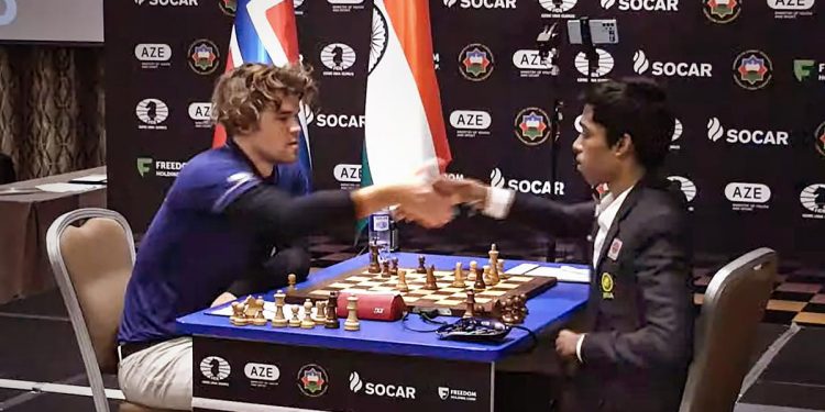 World Cup final_Second game between Praggnanandhaa, Carlsen ends in draw