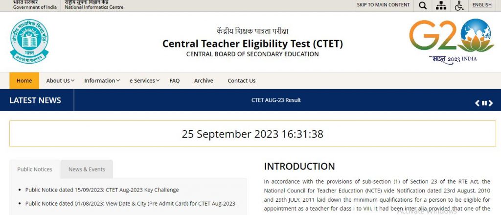 CTET Result