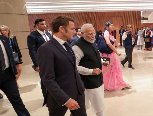 Narendra Modi - Emmanuel Macron