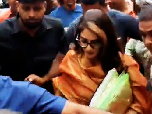 Bengal flat selling case: Nusrat Jahan reaches ED office for questioning