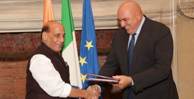 India - Italy - Rajnath Singh - Guido Crosetto