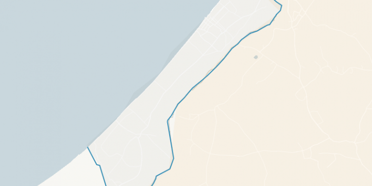 Israel Gaza map