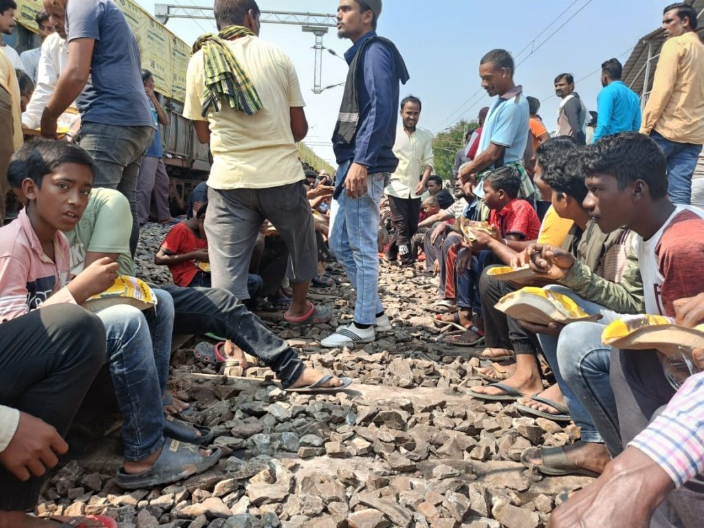 Train services hit due to agitation