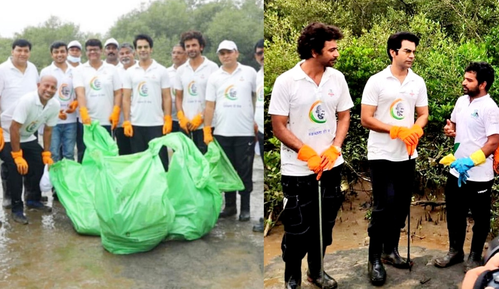 Rajkummar Rao leads ‘swachhta’ drive at Mangrove forest; calls it ‘gratifying’