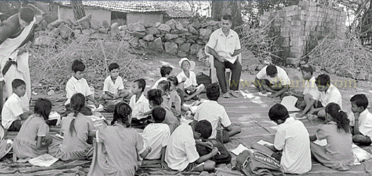 Children at risk as school walls on verge of collapse in Koraput district