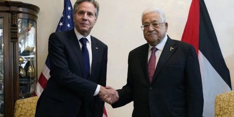 Antony Blinken Antony Blinken meets Palestinian leader Mahmoud Abbas