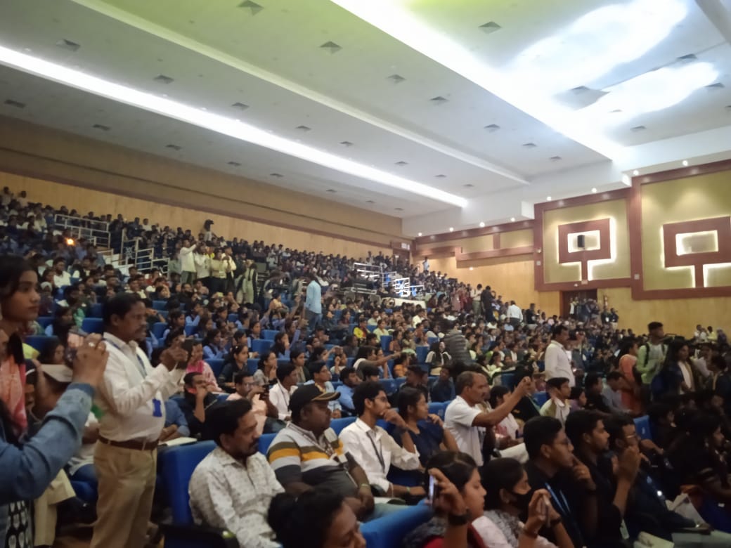 Rail Auditorium filled to the brink. Unmatched energy, enthusiasm at the event venue