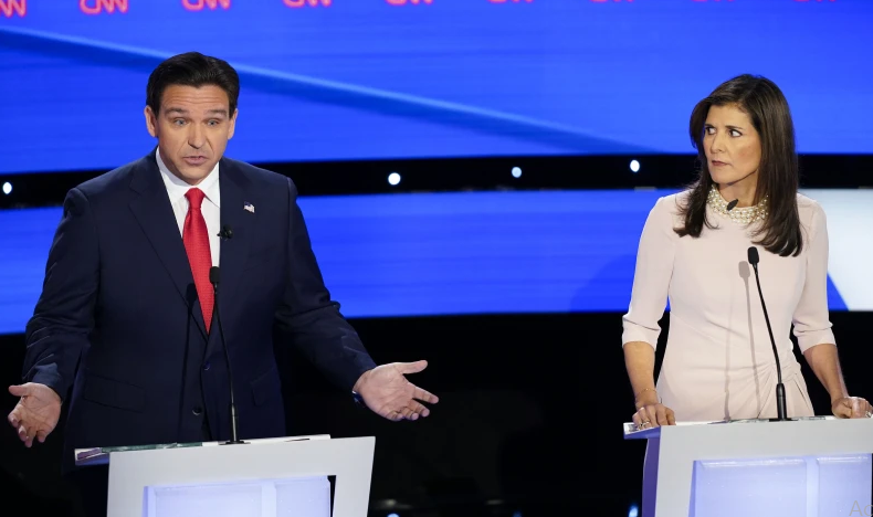 Haley, DeSantis tear into each other's records in hostile head-to-head Republican debate