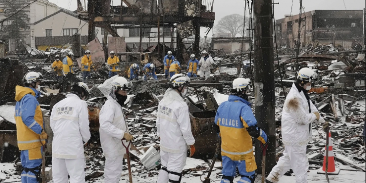 Woman in her 90s rescued alive five days after Japan's deadly earthquake