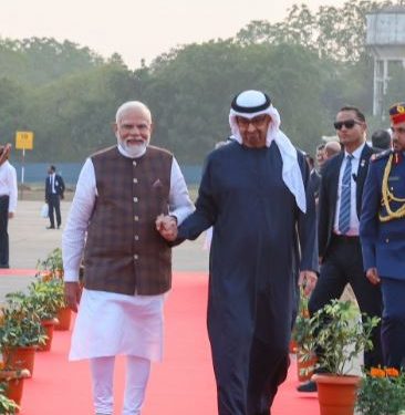 Narendra Modi - Sheikh Mohamed bin Zayed Al Nahyan