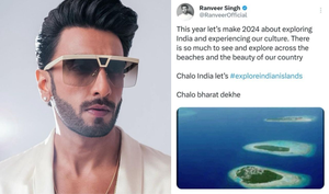 It's Lakshadweep! Oops, no, Maldives! Ranveer gets his geography wrong