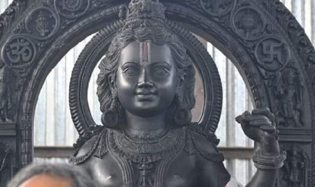 First Look Of Ram Lalla Idol Inside Ayodhya Temple Revealed Orissapost 7374