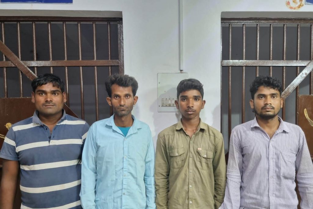 Four UP men arrested Berhampur for faking disability to beg in Odisha