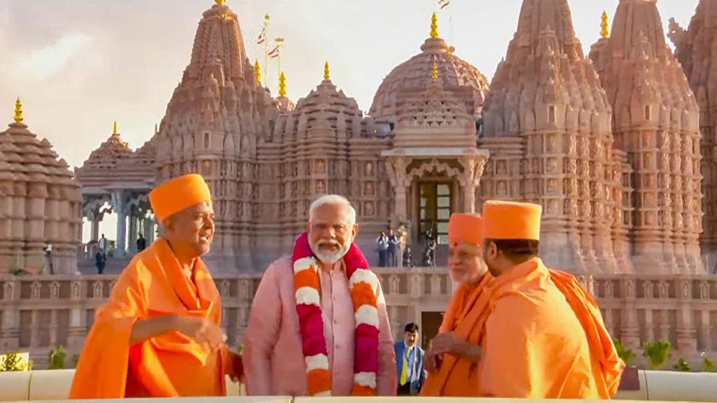 Hindu Temple in Abu Dhabi UAE