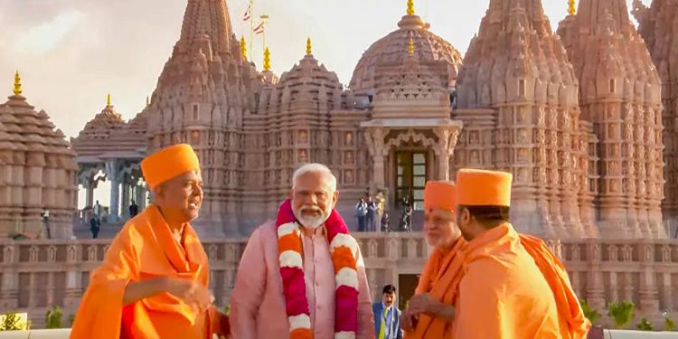 Hindu Temple in Abu Dhabi UAE