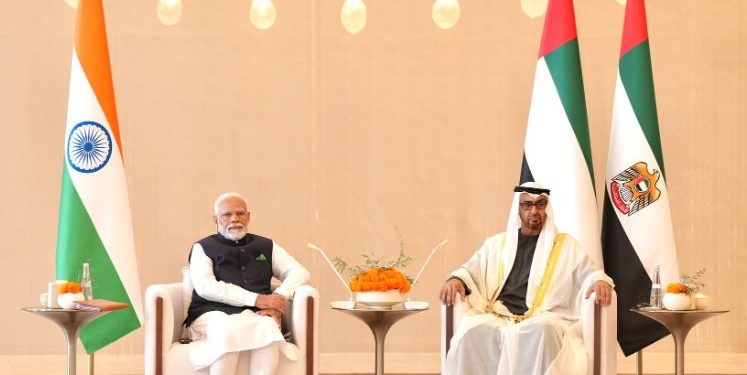 Narendra Modi - Sheikh Mohamed bin Zayed Al Nahyan