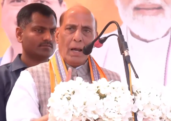 BJP has ended credibility crisis in politics, says Rajnath Singh in Odisha’s Nabarangpur