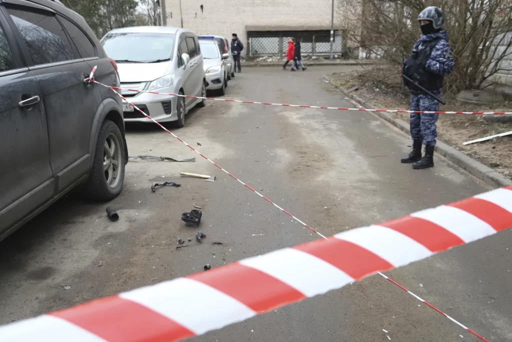 Drone attack damages apartment building in St Petersburg, Russia state media says