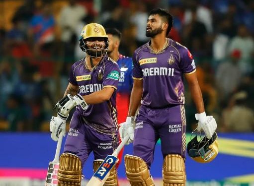 Venkatesh Iyer's fifty, Narine's cameo carry KKR to seven-wicket win over RCB