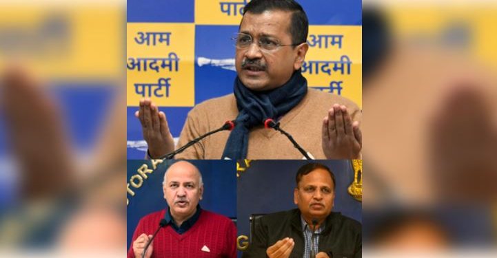 Arvind Kejriwal, Manish Sisodia, Satyendar Jain, AAP, LS polls