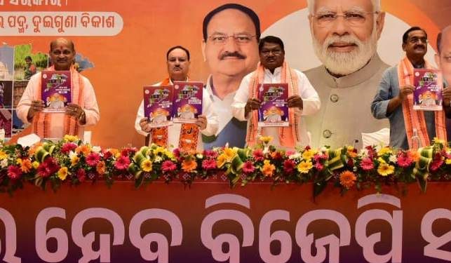 BJP releases manifesto for Odisha Assembly polls, promises 3.5 lakh jobs in 5 years
