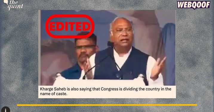 Does This Clip Show Kharge Pushing for ‘Wealth Redistribution’ System_No!