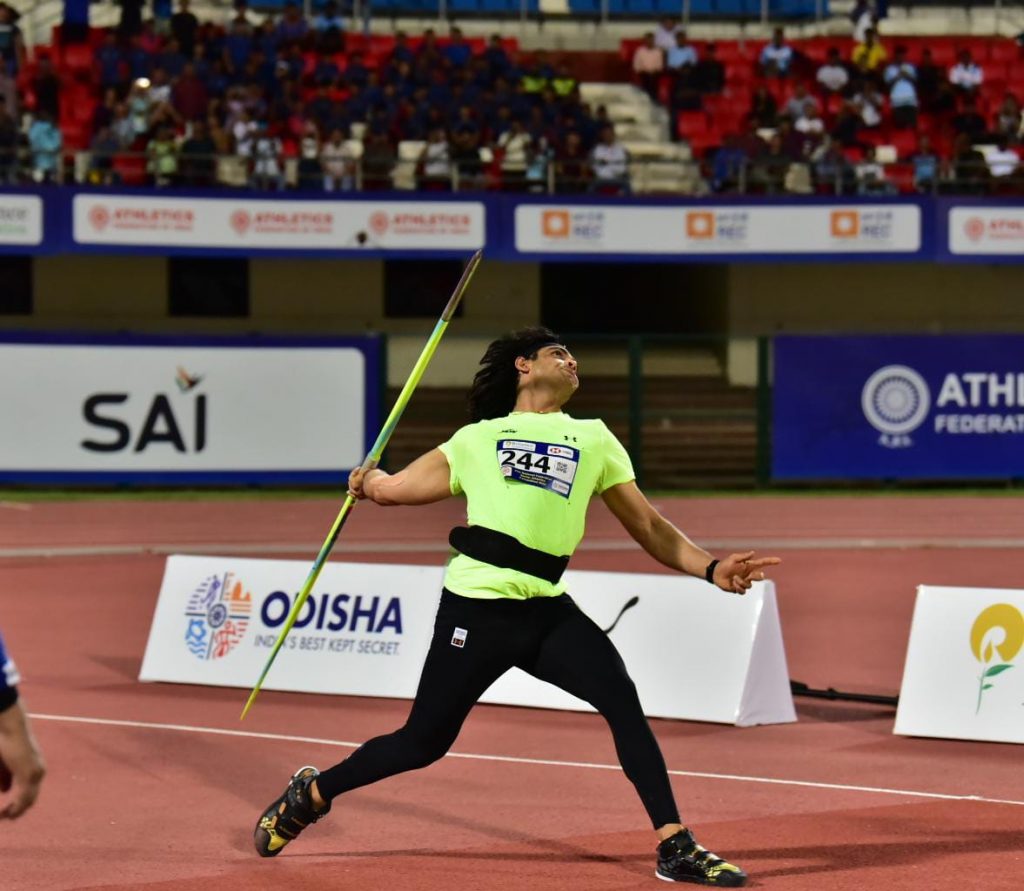 Neeraj Chopra, javelin throw, Federation Cup