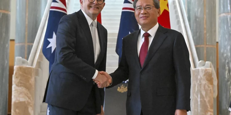 Chinese premier agrees with Australia to 'properly manage' differences