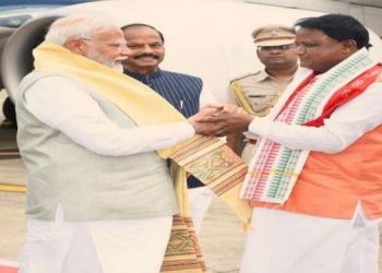 PM Modi arrives in Odisha for BJP government swearing-in ceremony