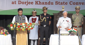 Pema Khandu takes oath as Arunachal CM for third straight term