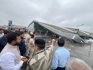 Rains bring Delhi to its knees, one killed as canopy collapses at airport's Terminal 1