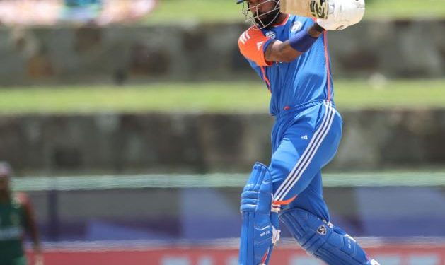 T20 World Cup Pandya fifty drives India to strong 1965 against Bangladesh
