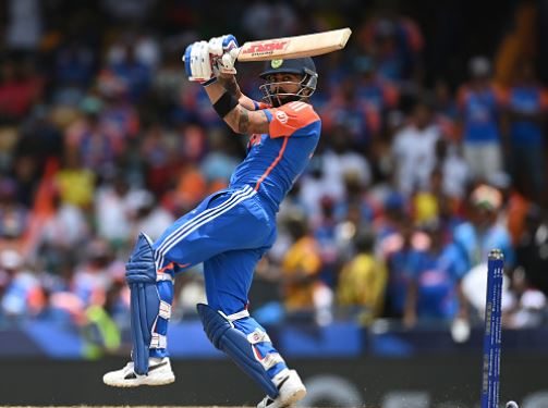 Virat Kohli’s 50 carries India to 176 7 against SA in T20 World Cup final