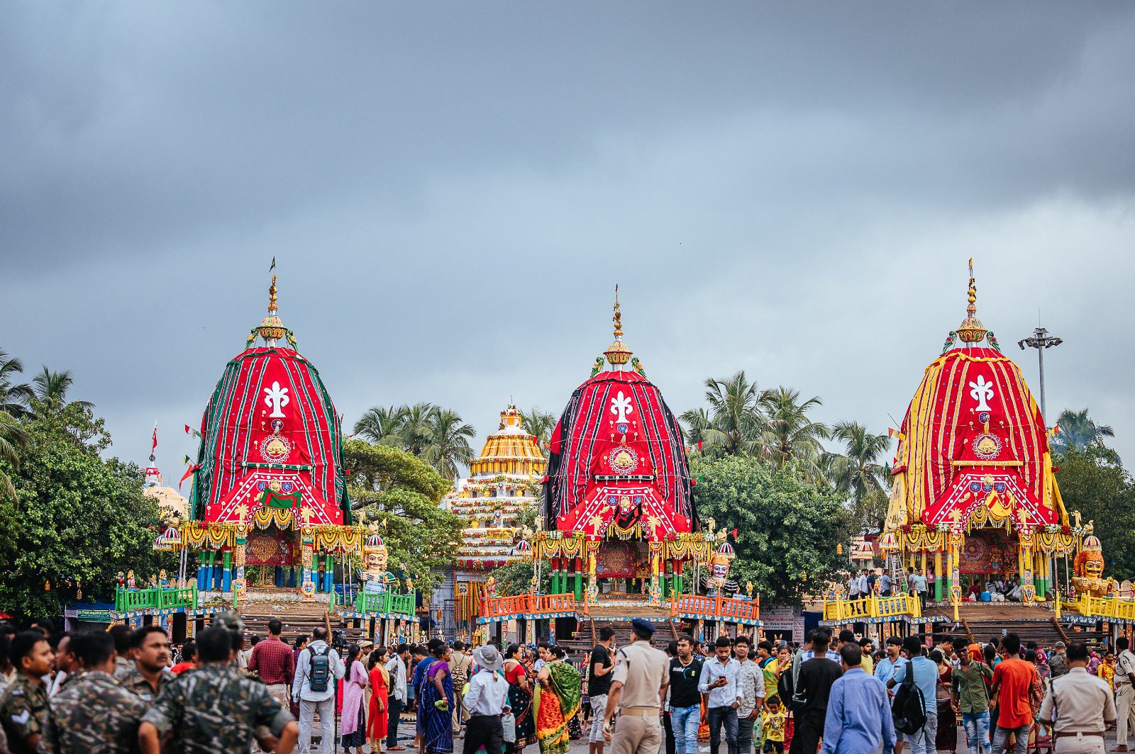 'Bahuda Yatra' Chariot pulling underway in Puri OrissaPOST