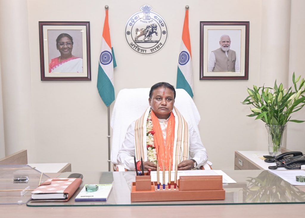 Mohan Majhi at Lok Seva Bhawan