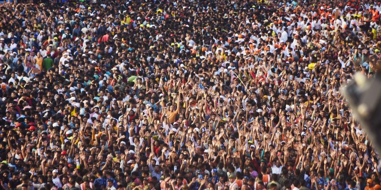 Sea of humanity in Puri