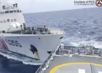 Chinese and Philippine vessels collide at disputed atoll