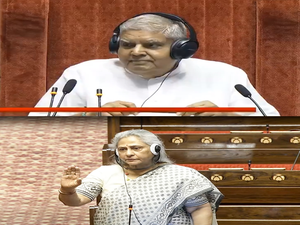 Face-off between Chairman Dhankhar and Jaya Bachchan in RS; Opposition walks out