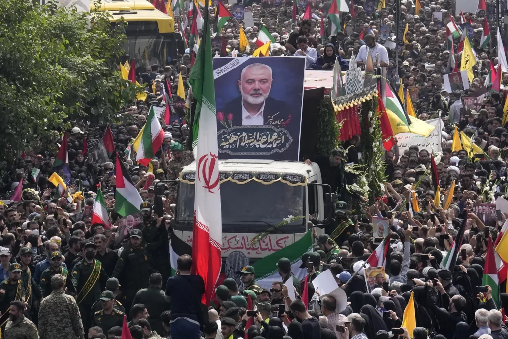 Iran says short-range projectile killed Hamas' political chief; vows retaliation