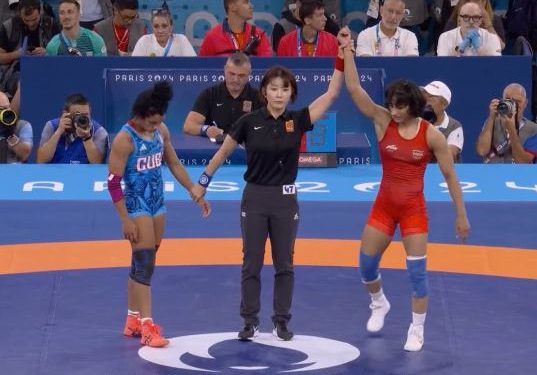 Vinesh becomes first Indian woman wrestler to reach Olympic final